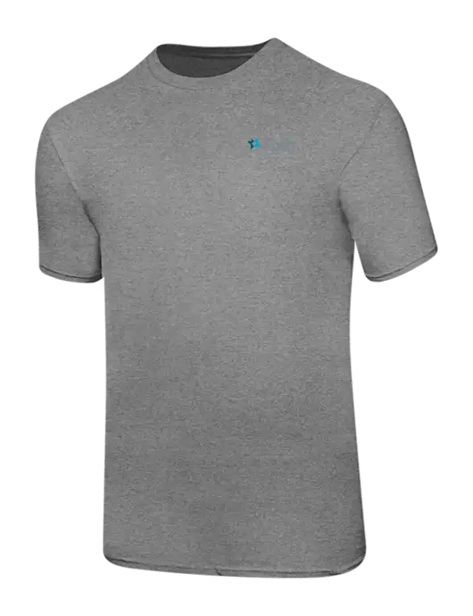 Ring Spun Light Heather Grey 4.5 oz T-Shirt w/Foth Logo