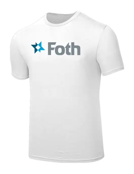 Seriously Soft White T-Shirt w/Foth Logo
