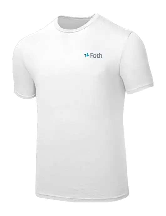 Seriously Soft White T-Shirt w/Foth Logo