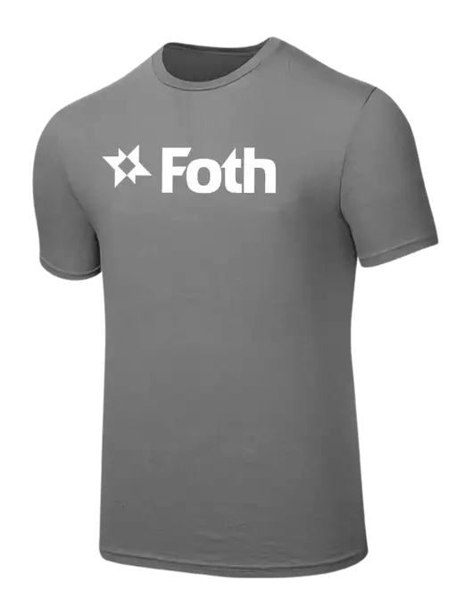Seriously Soft Medium Grey T-Shirt w/Foth Logo