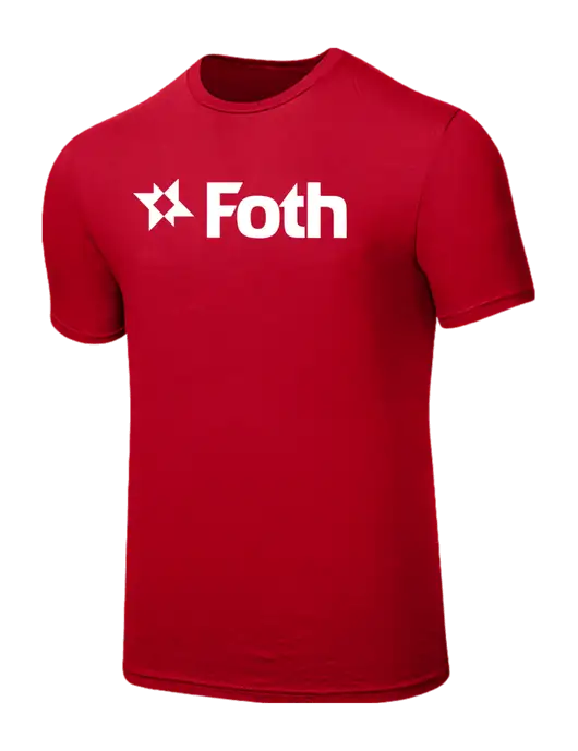 Seriously Soft Red T-Shirt w/Foth Logo