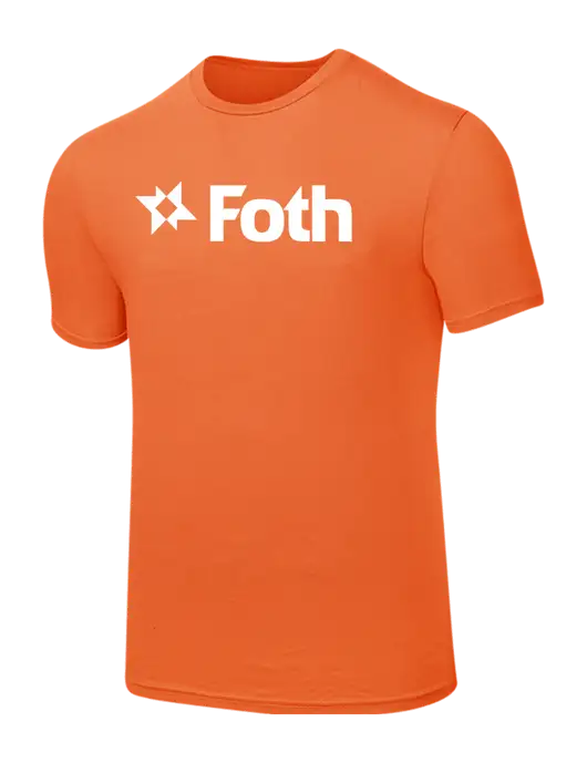 Seriously Soft Orange T-Shirt w/Foth Logo