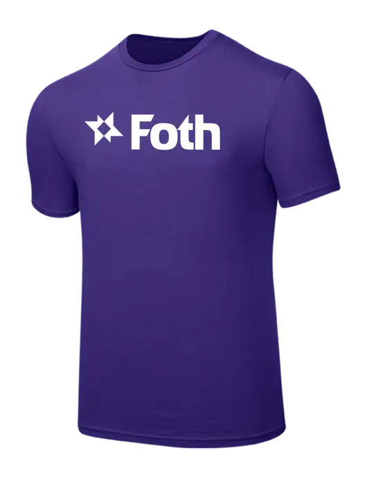 Seriously Soft Purple T-Shirt w/Foth Logo
