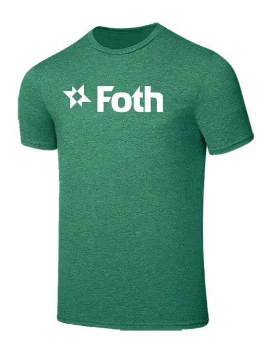 Seriously Soft Heathered Kelly Green T-Shirt w/Foth Logo