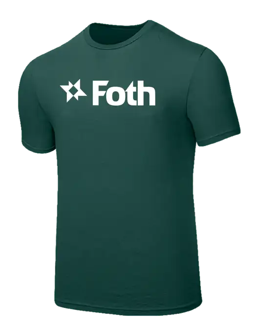 Seriously Soft Dark Green T-Shirt w/Foth Logo