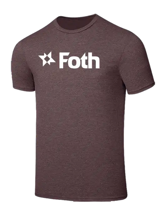 Seriously Soft Heathered Brown T-Shirt w/Foth Logo