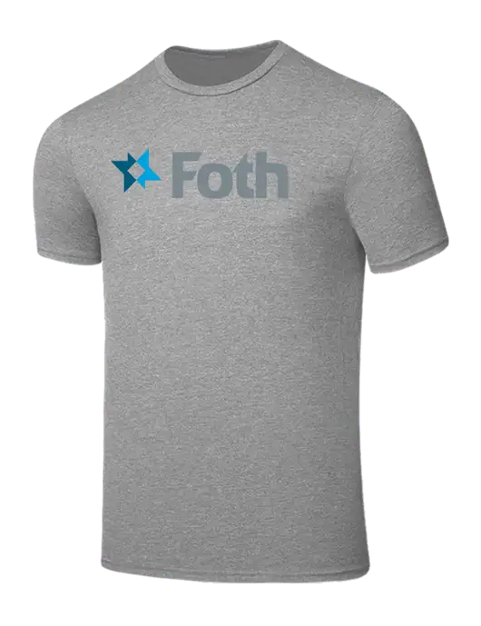 Seriously Soft Light Heather Grey T-Shirt w/Foth Logo