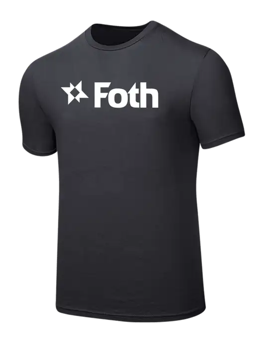 Seriously Soft Charcoal T-Shirt w/Foth Logo