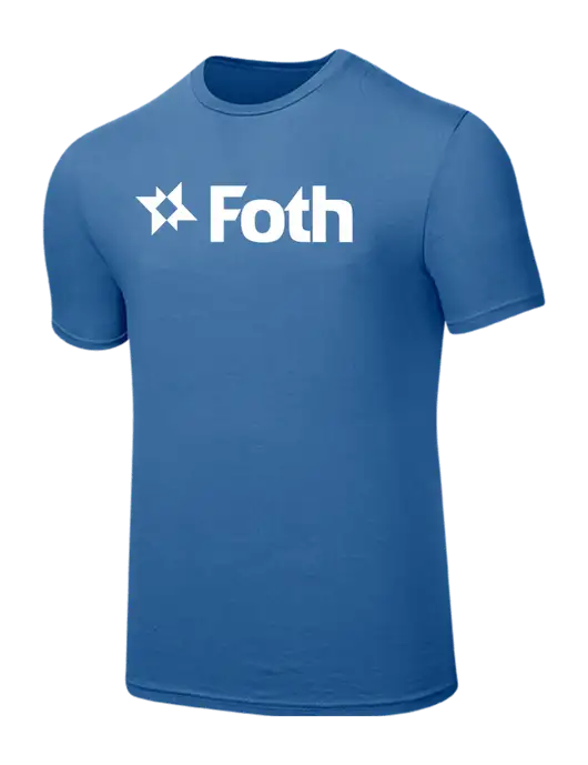 Seriously Soft Light Navy T-Shirt w/Foth Logo