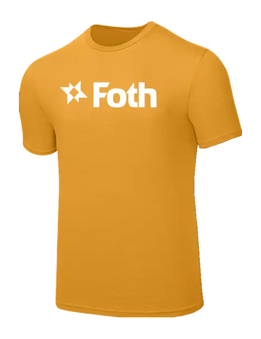 Seriously Soft Yellow Gold T-Shirt w/Foth Logo