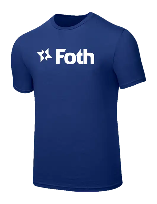 Seriously Soft Dark Royal T-Shirt w/Foth Logo