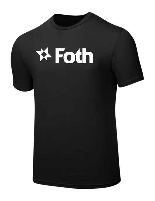 Seriously Soft Black T-Shirt w/Foth Logo