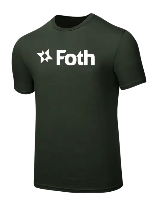 Seriously Soft Dark Olive T-Shirt w/Foth Logo