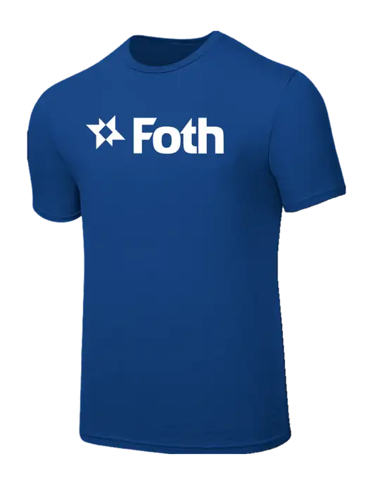 Seriously Soft Royal T-Shirt w/Foth Logo