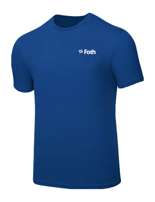 Seriously Soft Royal T-Shirt w/Foth Logo