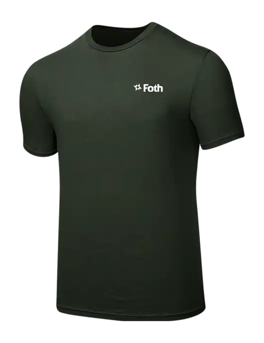 Seriously Soft Dark Olive T-Shirt w/Foth Logo