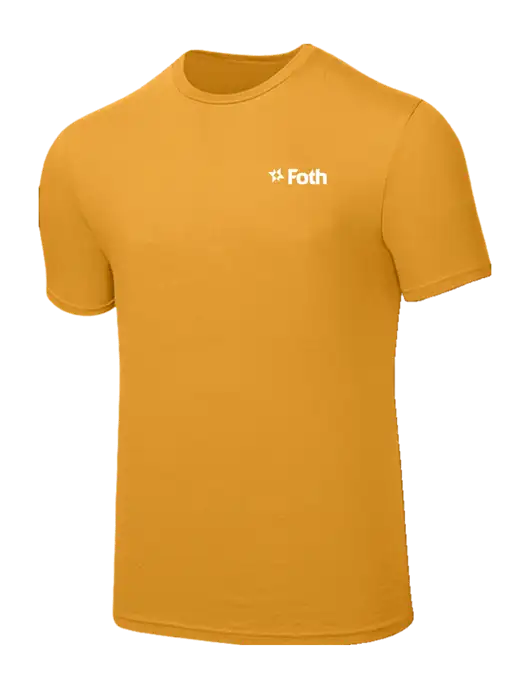 Seriously Soft Yellow Gold T-Shirt w/Foth Logo
