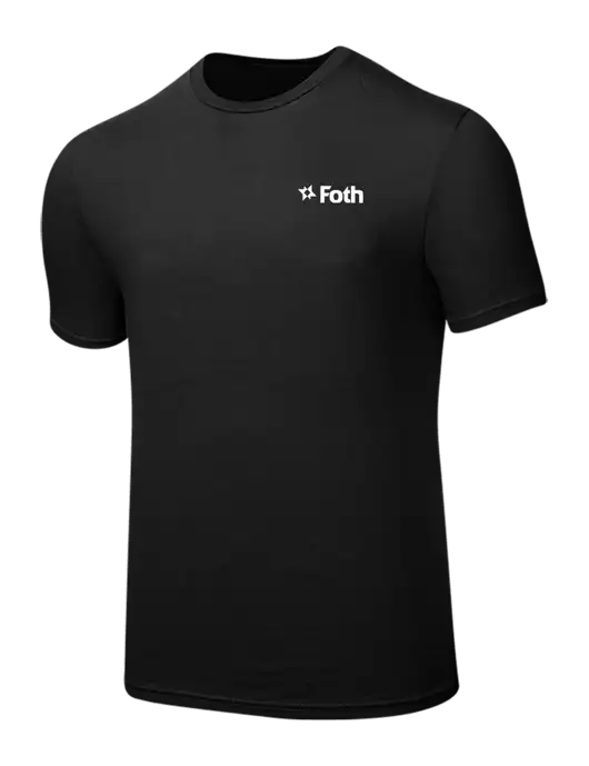 Seriously Soft Black T-Shirt w/Foth Logo