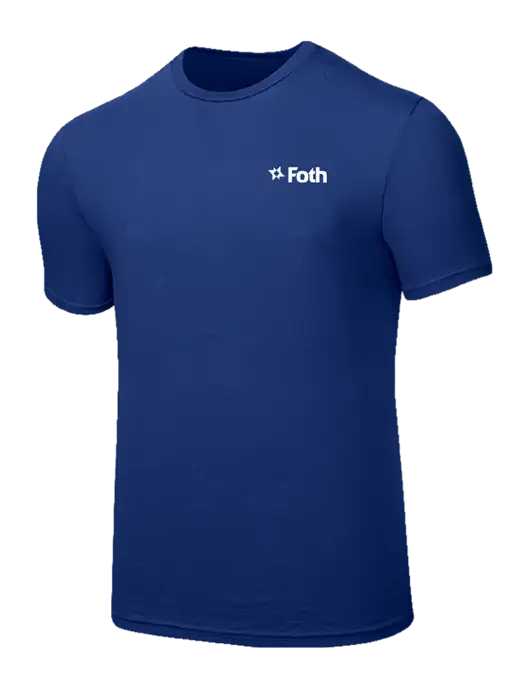 Seriously Soft Dark Royal T-Shirt w/Foth Logo