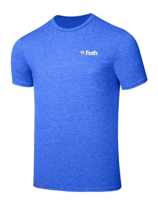 Seriously Soft Royal Frost T-Shirt w/Foth Logo