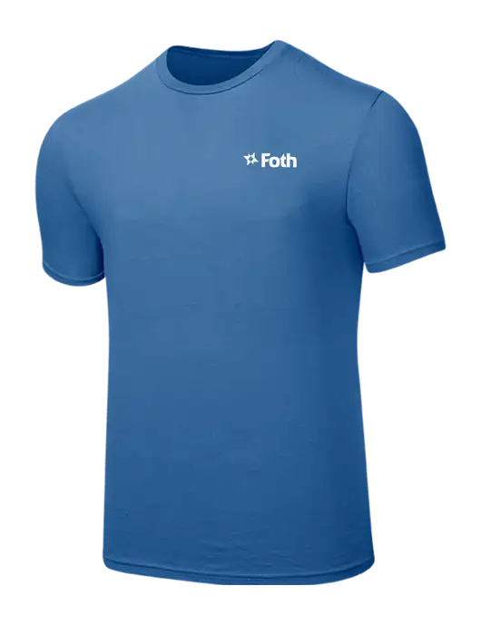 Seriously Soft Light Navy T-Shirt w/Foth Logo