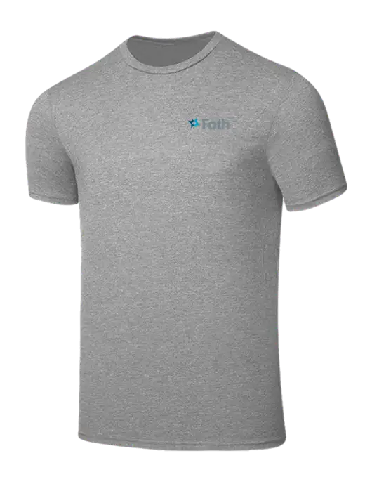 Seriously Soft Light Heather Grey T-Shirt w/Foth Logo