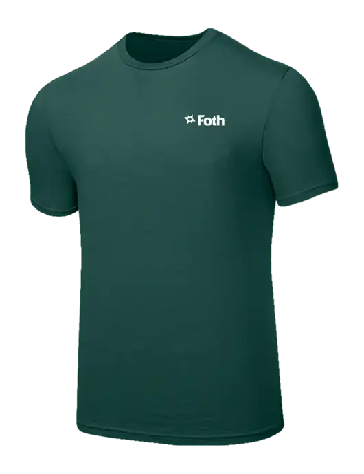 Seriously Soft Dark Green T-Shirt w/Foth Logo