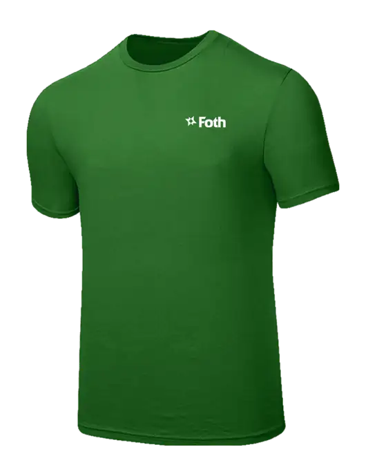 Seriously Soft Kelly Green T-Shirt w/Foth Logo