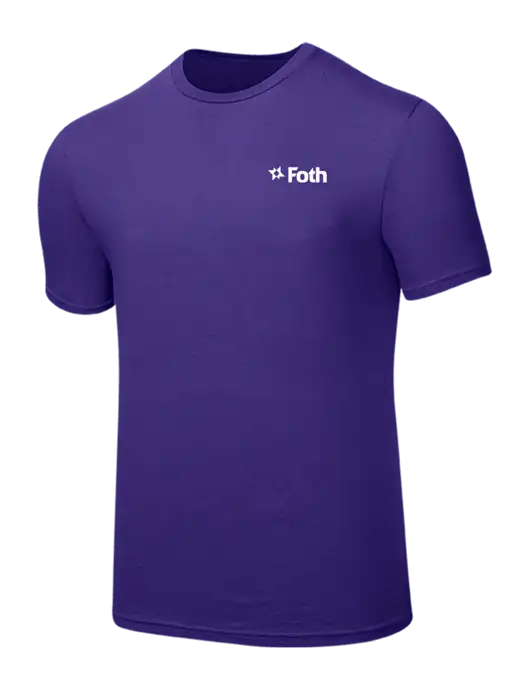 Seriously Soft Purple T-Shirt w/Foth Logo