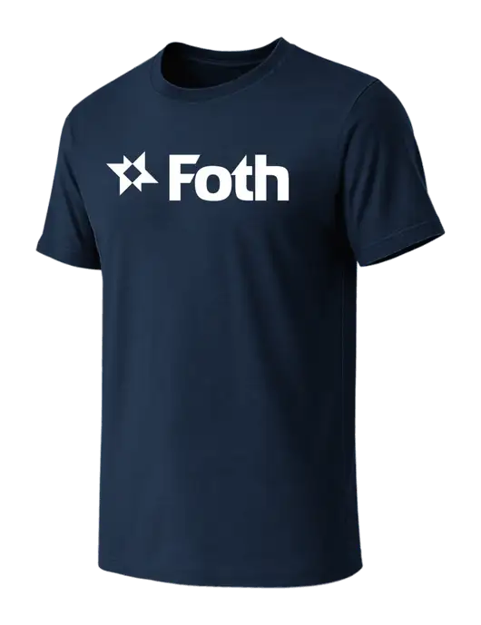 BELLA+CANVAS Navy CVC Short Sleeve Tee w/Foth Logo