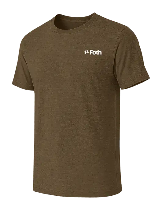 BELLA+CANVAS Heather Olive CVC Short Sleeve Tee w/Foth Logo