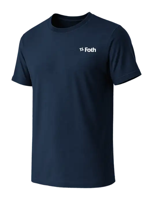 BELLA+CANVAS Navy CVC Short Sleeve Tee w/Foth Logo