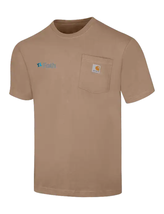 Carhartt Workwear Dark Tan Pocket Short Sleeve T-Shirt w/Foth Logo