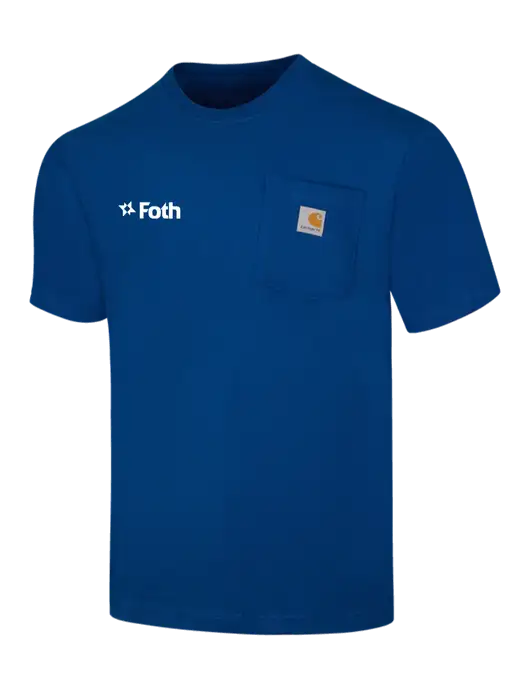 Carhartt Workwear Dark Sapphire Pocket Short Sleeve T-Shirt w/Foth Logo
