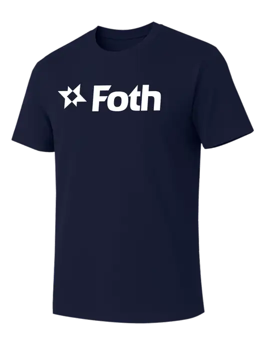 Allmade Dark Navy Organic Cotton Tee w/Foth Logo