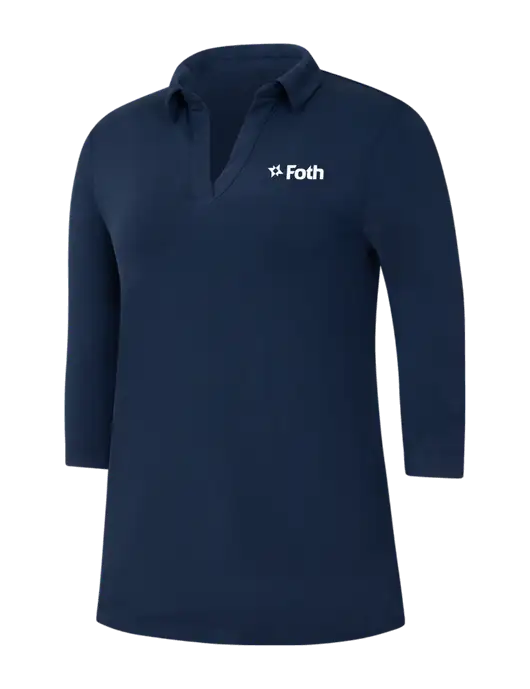 Navy Womens Luxe Knit Tunic w/Foth Logo