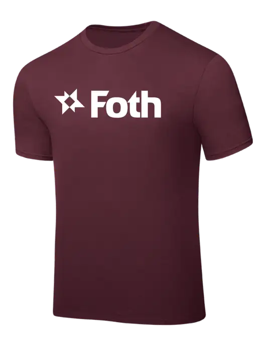 Maroon PosiCharge Competitor Tee w/Foth Logo