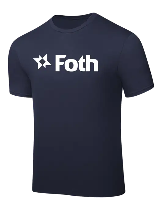 Navy PosiCharge Competitor Tee w/Foth Logo