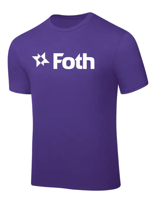 Purple PosiCharge Competitor Tee w/Foth Logo