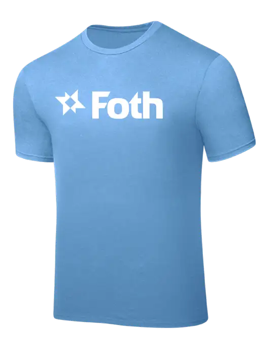 Carolina Blue PosiCharge Competitor Tee w/Foth Logo