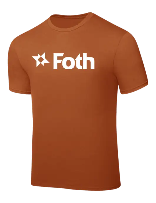 Burnt Orange PosiCharge Competitor Tee w/Foth Logo