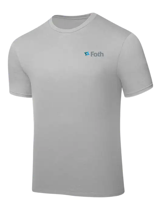 Silver PosiCharge Competitor Tee w/Foth Logo