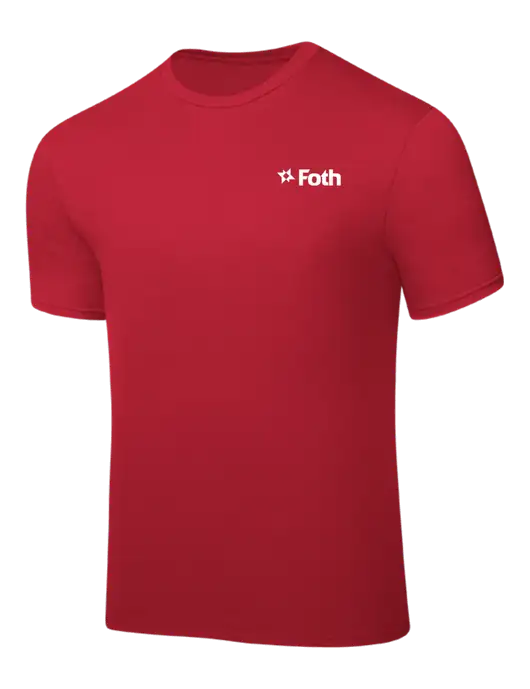 Red PosiCharge Competitor Tee w/Foth Logo