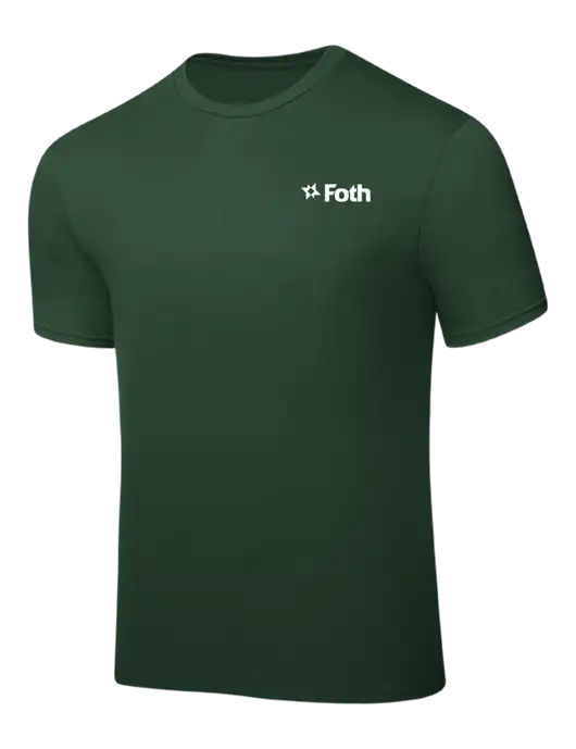 Dark Green PosiCharge Competitor Tee w/Foth Logo