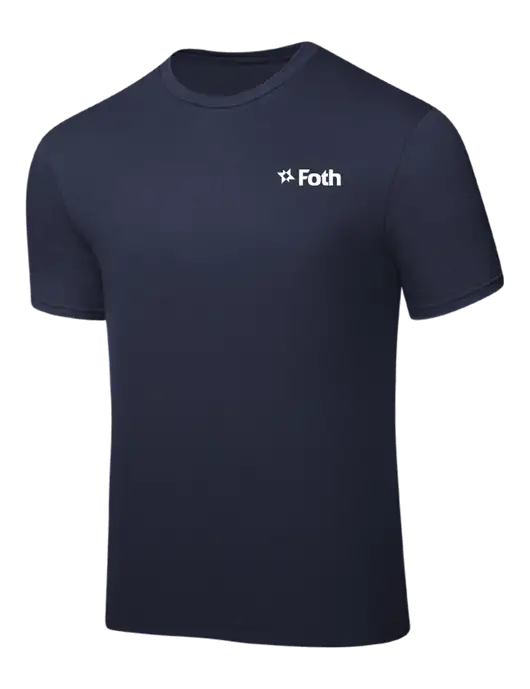 Navy PosiCharge Competitor Tee w/Foth Logo