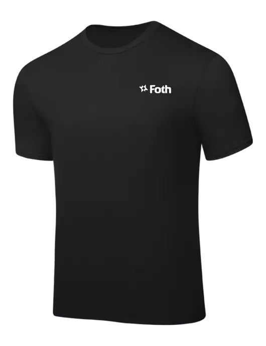 Black PosiCharge Competitor Tee w/Foth Logo