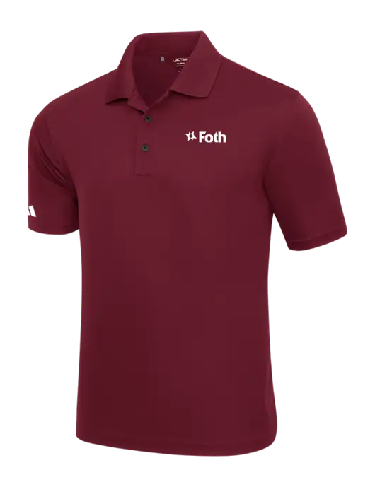 Adidas Maroon Basic Sport Polo w/Foth Logo