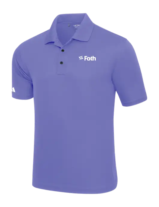 Adidas Light Purple Basic Sport Polo w/Foth Logo