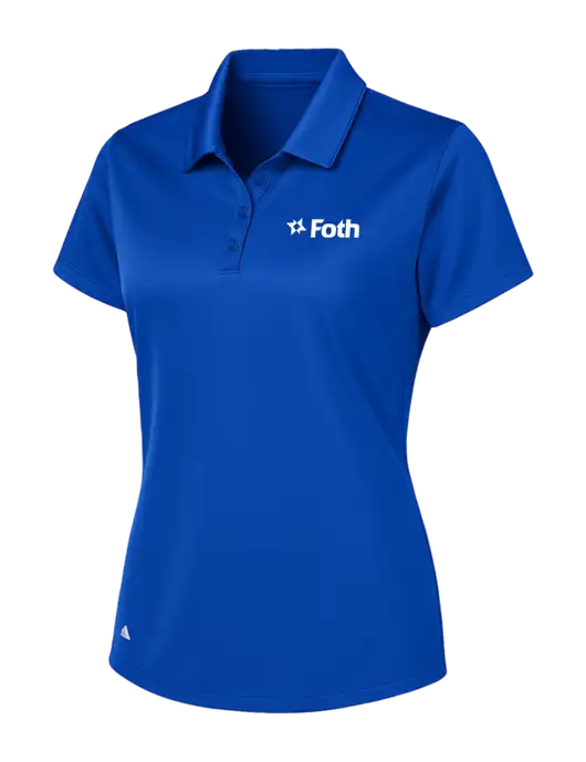 Adidas Royal Womens Basic Sport Polo w/Foth Logo