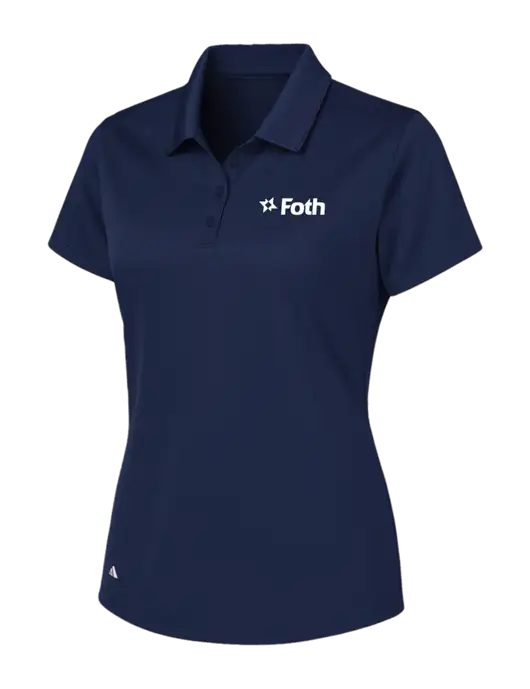 Adidas Navy Womens Basic Sport Polo w/Foth Logo